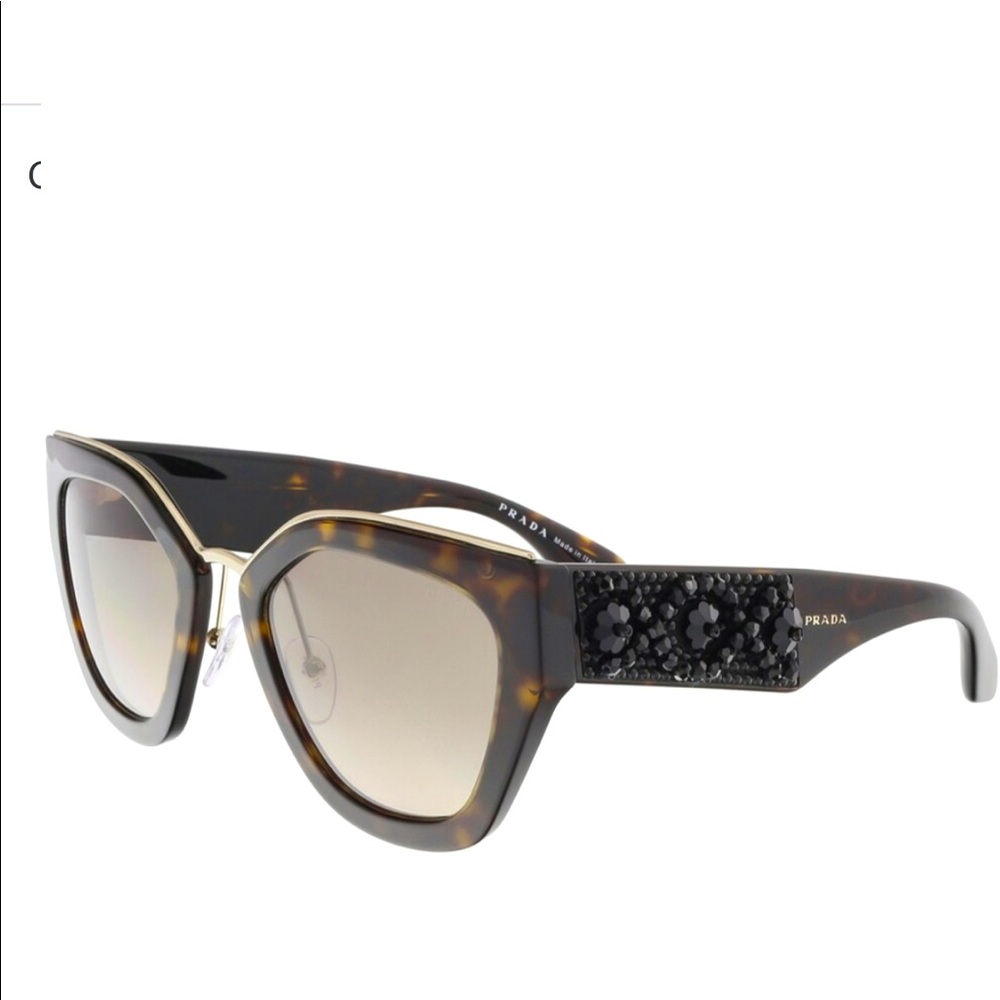 Prada PR 10TS 2AU3D0 Havana Embellished/Sunglasses